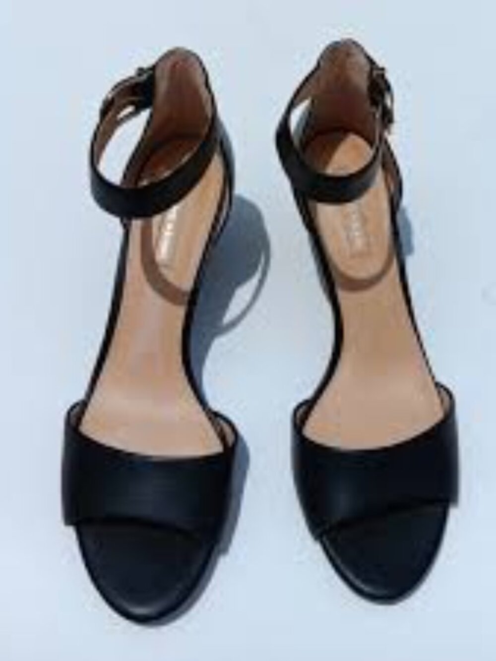 ANTONIO MELANI Women's Navy Ankle Strap Wedge Sandals - 8.5M